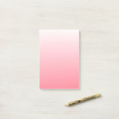 Roter und Weißer Farbverlauf Post-it Klebezettel (Auf Schreibtisch)