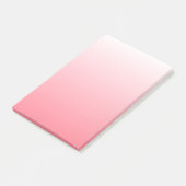 Roter und Weißer Farbverlauf Post-it Klebezettel (angewinkelt)