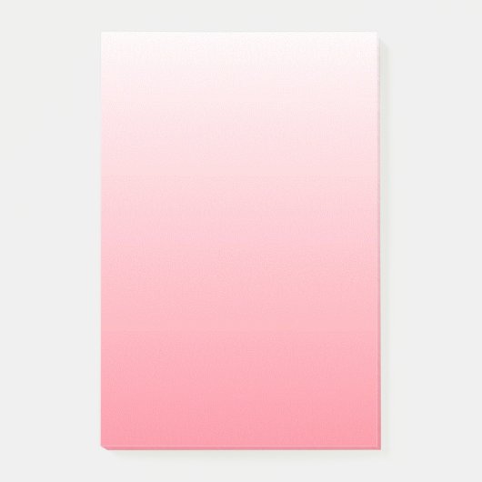 Roter und Weißer Farbverlauf Post-it Klebezettel (Vorderseite)