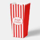 Roter und weißer Film Popcorn Geschenkschachtel (Rückseite)