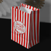 Roter und weißer Film Popcorn Mittlere Geschenktüte