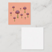 Roter und weißer gepunkteter Pilz Begleitkarte (Vorne/Hinten)