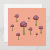 Roter und weißer gepunkteter Pilz Einladung (Vorne/Hinten)