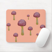 Roter und weißer gepunkteter Pilz Mousepad (Mit Mouse)