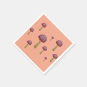 Roter und weißer gepunkteter Pilz Serviette (Ecke)