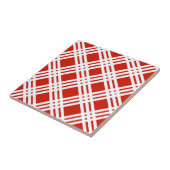 Roter und weißer Gingham Fliese (Seite)