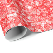 Roter und weißer Glitzer Geschenkpapier (Rolleneckpunkt)