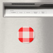 Roter und weißer Hintergrund Magnet (In Situ (Geschirrspüler))