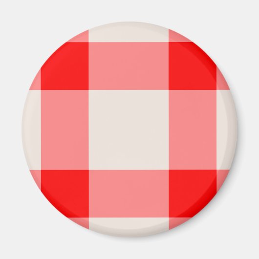Roter und weißer Hintergrund Magnet (Vorne)