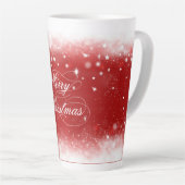 Roter und weißer Hintergrund Milchtasse (Rechte Ecke)