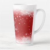 Roter und weißer Hintergrund Milchtasse (Rechts)