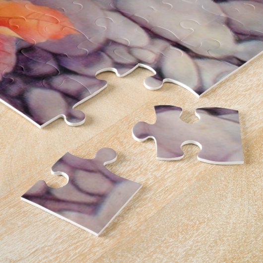 Roter und weißer Koi Fisch-Teich Puzzle (Seite)