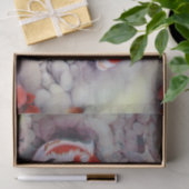 Roter und weißer Koi Fisch-Teich Seidenpapier (Geschenk)