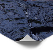 Roter und weißer Koi-Karpfen Poster (Ecke)