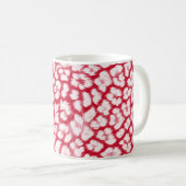 Roter und weißer Leoparddruck Kaffeetasse (VorderseiteRechts)