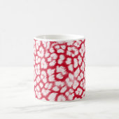 Roter und weißer Leoparddruck Kaffeetasse (Mittel)