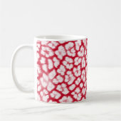 Roter und weißer Leoparddruck Kaffeetasse (Links)