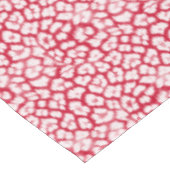 Roter und weißer Leoparddruck Tischdecke (Schrägansicht)