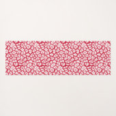 Roter und weißer Leoparddruck Yogamatte (Rückseite (Horizontal))