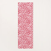 Roter und weißer Leoparddruck Yogamatte (Rückseite)