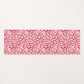 Roter und weißer Leoparddruck Yogamatte (Vorderseite (Horizontal))