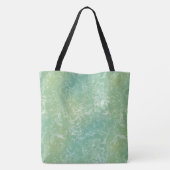 Roter und weißer Marmor Abstrakter Swirl Tasche (Rückseite)