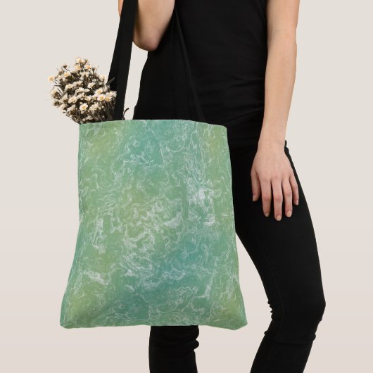 Roter und weißer Marmor Abstrakter Swirl Tasche (Von Nahem)