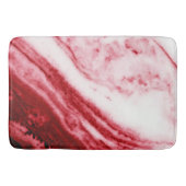 Roter und weißer Marmor Badematte (Vorderseite)