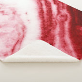 Roter und weißer Marmor Sherpadecke (3/4)