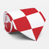Roter und weißer Motor Vintag Krawatte (Gerollt)
