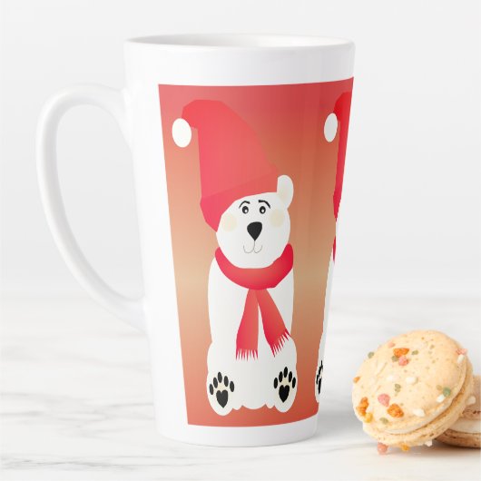 Roter und Weißer Polar Milchtasse (Beispiel)
