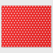Roter und weißer Polka-Dot Geschenkpapier (Flach)