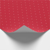 Roter und weißer Polka-Dot Geschenkpapier (Ecke)