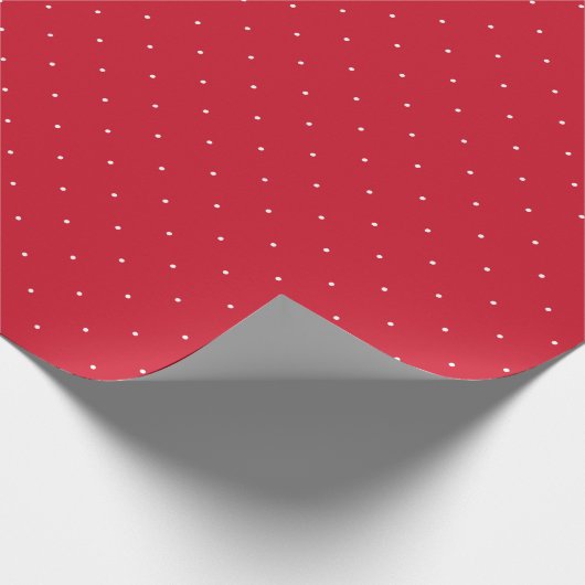 Roter und weißer Polka-Dot Geschenkpapier (Ecke)