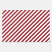 Roter und weißer Polka Dot und gestreifte Weihnach Geschenkpapier Set (Vorderseite 2)