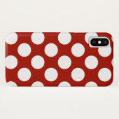 Roter und weißer Punkt Case-Mate iPhone Hülle (Rückseite (Horizontal))