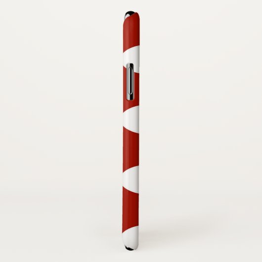 Roter und weißer Punkt Case-Mate iPhone Hülle (Hinten/Rechts)