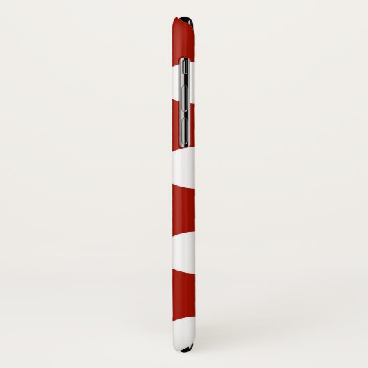 Roter und weißer Punkt Case-Mate iPhone Hülle (Hinten/Links)