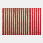 Roter und Weißer Samt-Look Geschenkpapier Set (Vorderseite 2)