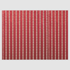 Roter und Weißer Samtiger Perlmutt-Look Seidenpapier
