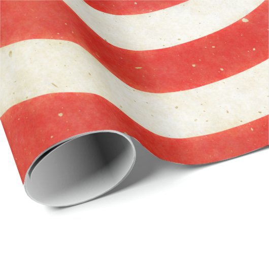 Roter und weißer schwindliger Süßigkeits-Strudel Geschenkpapier (Rolleneckpunkt)