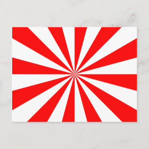 Roter und Weißer Sternenexplosion Postkarte