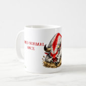 Roter und Weißer Stier Kaffeetasse (Vorderseite Links)