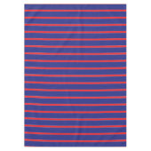 Roter und weißer Streifen auf marineblau Tischdecke (Vorderseite)