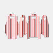Roter und weißer Streifen Geschenkschachtel (Ungefaltet)