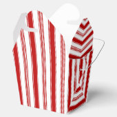 Roter und weißer Streifen Geschenkschachtel (Geöffnet)