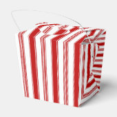 Roter und weißer Streifen Geschenkschachtel (Rückseite)