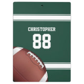 Roter und weißer Streifen Jersey Grid Eisen Fußbal Klemmbrett (Rückseite)