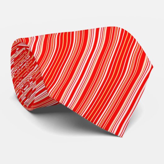 Roter und weißer Streifen Krawatte (Gerollt)