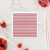 Roter und weißer Streifen Napkins Serviette (Beispiel)